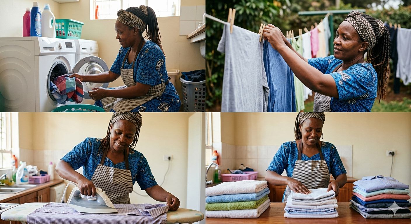 Laundry and ironing maid service in Saudi Arabia